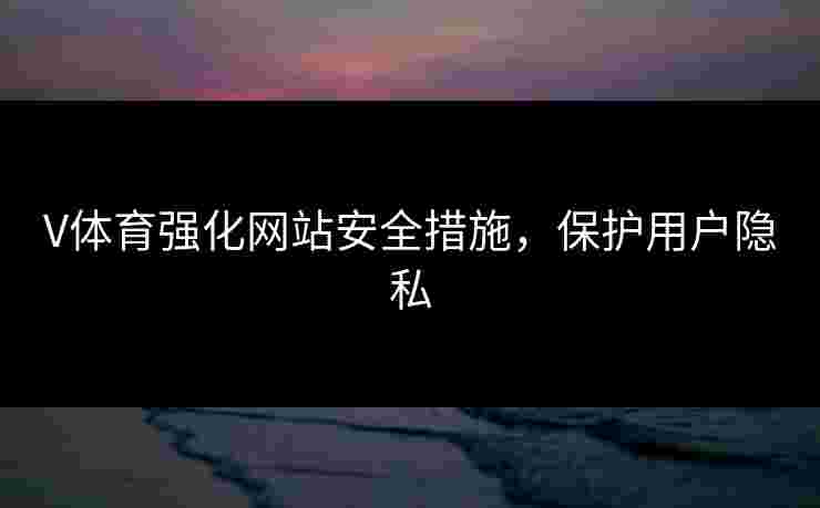 V体育强化网站安全措施，保护用户隐私