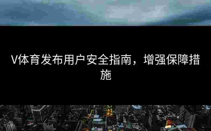 V体育发布用户安全指南，增强保障措施