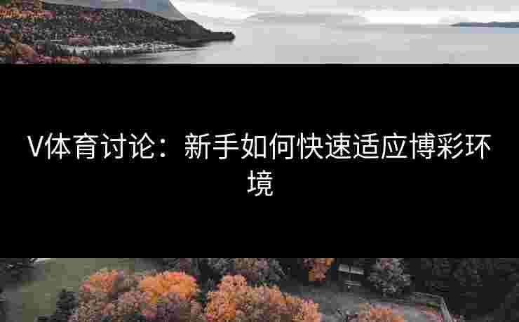 V体育讨论：新手如何快速适应博彩环境